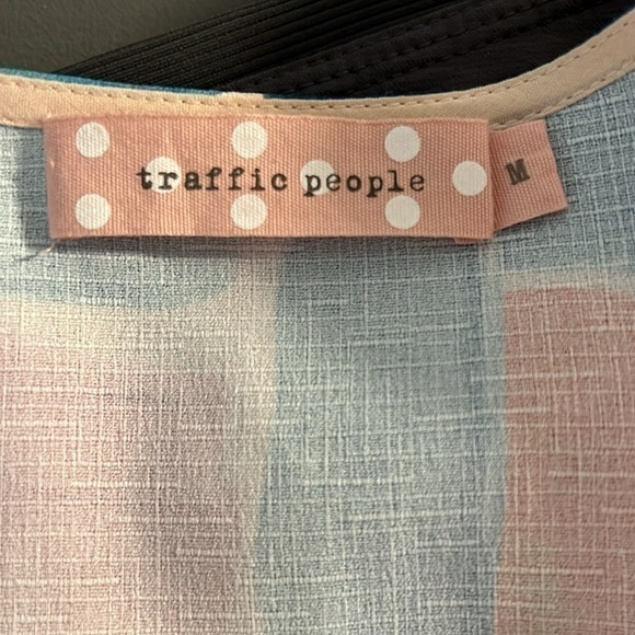 Traffic People True Wrap Geometric Pattern 70 s M - Picture 9 of 12